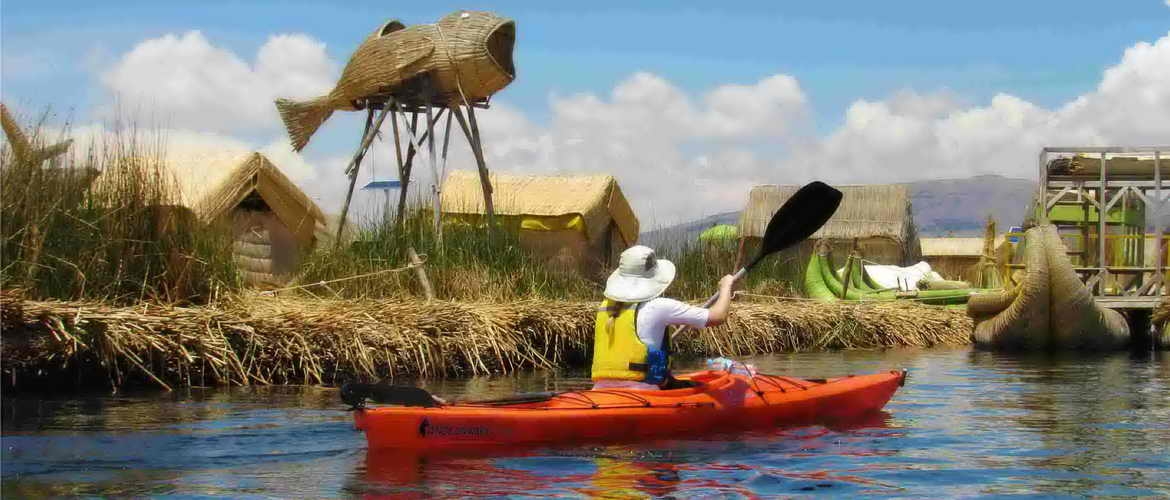 Titicaca Lake full day tour with kayaking, visiting  Uros, Llachon, Taquile 